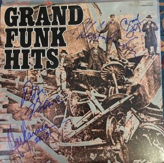 Grand Funk Hits Signed Autographed In Person Album By All 4 Members