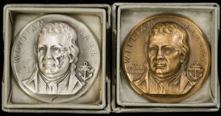 William Ellery Rhode Island Medallic Arts Company Silver & Bronze Medalitemj6024