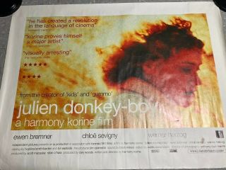 Julien Donkey Boy Very Rare Quad Cinema Poster.  Harmony Korine