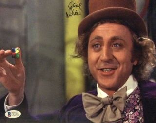 Gene Wilder Signed Photo Willy Wonka The Chocolate Factory 8x10 Beckett Bas