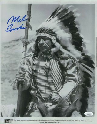 Mel Brooks Signed Autograph 11x14 Photo Blazing Saddles Indian Chief Jsa Gg68664