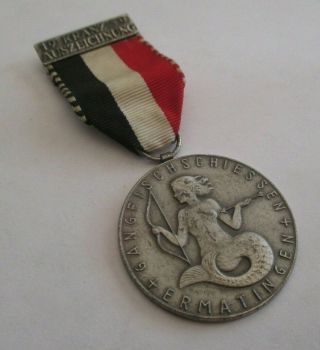 Vintage Fish Shooting Medal 1959 Ermantingen Switzerland Huguenin La Locle 2