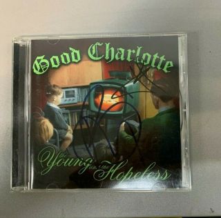 Good Charlotte The Young & the Hopeless Madden Autographed Signed CD Cover ACOA 3