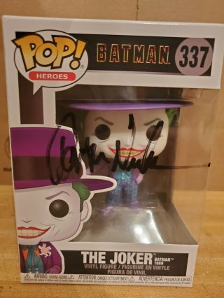 Jack Nicholson Signed Funko Pop The Joker Batman 89 Tim Burton Dc