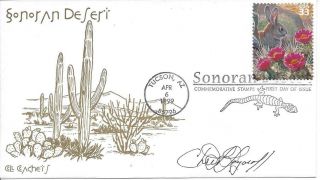 Scott 3293 - 10 Fdcs From Sonoran Desert Souvenir Sheet (artist Signed)