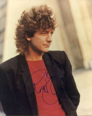 Robert Plant Autographed 8x10 Color Photo Pc 2604 Led Zeppelin