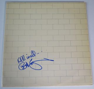 Bob Ezrin Pink Floyd Signed Autograph " The Wall " Album Vinyl Lp Producer Kiss