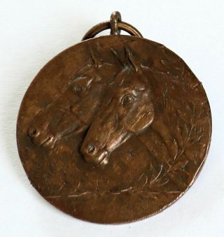 Antique Dutch Bronze Horse Medal 1948
