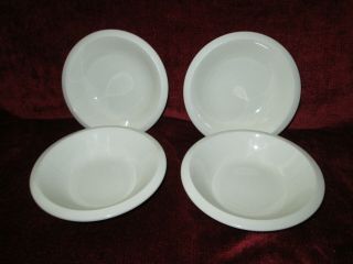 Franciscan Sea Sculpture Primary White Set Of 4 Fruit Bowls 6 3/8 "
