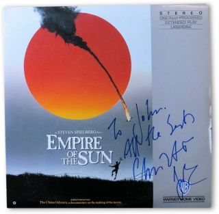 Christian Bale Signed Autographed Laserdisc Cover Empire Of The Sun Jsa Ii23290