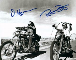 Peter Fonda Dennis Hopper Signed 8x10 Photo Must Autographed,  Easy Rider