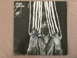 Signed Peter Gabriel Lp Album Cover See Photo Signed Genesis Legend Beckett Bas