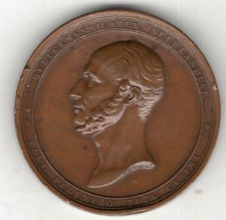 1849 Dutch Medal Issued For The Death Of King William Ii,  Engraved By Schouberg