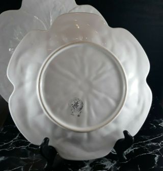 Bordello Pinheiro White Ceramic Cabbage Leaf 10.  75 
