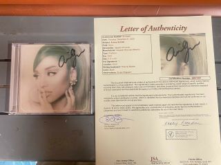 Ariana Grande Signed Positions Cd James Spence Jsa Certified