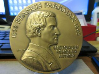 Nyu Hall Of Fame Francis Parkman By Edward R.  Grove Bronze Medal 76mm Maco