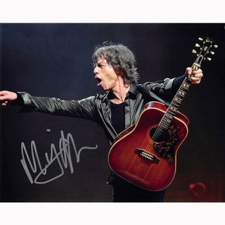 Mick Jagger - The Rolling Stones (74707) Authentic Autographed 8x10,