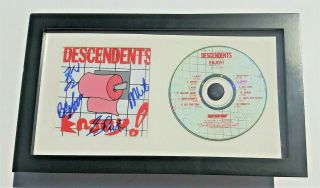 The Descendents Band Signed,  Framed Enjoy Cd Album