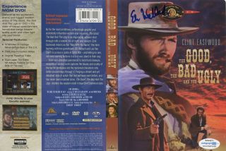 Eli Wallach " The Good,  The Bad & The Ugly " Autograph Signed Dvd Cover,  Dvd Acoa