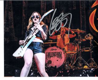 Lzzy Hale From The Group Halestorm Autograph Signed 8 " X10 " Photo
