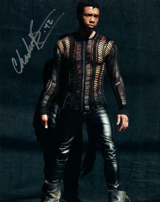 Chadwick Boseman Signed 8x10 Photo Picture Autographed Pic Includes