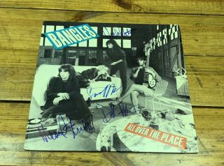 The Bangles Band Signed All Over The Place Record Album Lp W/ Nm