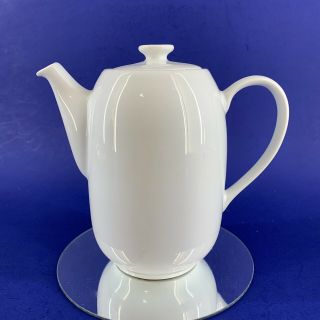 Vintage Pillivuyt France Depuis Porcelain White 6” Teapot French Tea Coffee