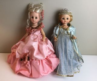 Set Of 2 Vintage Madame Alexander Dolls " Moss Rose " And " Sleeping Beauty " 14 "