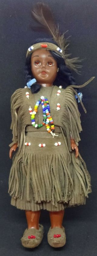 Doll In The Costume Of An Indian Woman With A Child.  1970s