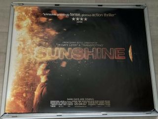 Sunshine Quad Cinema Poster.  Rare.  Cillian Murphy Peaky Blinders