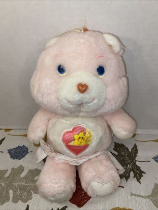 Vguc - 10” 1983 Kenner Care Bear Baby Hugs Bear Diaper Heart & Star