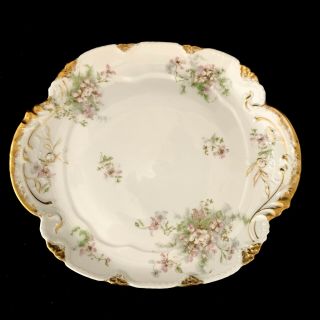 Theodore Haviland Limoges France Apple Blossom 11 " Cake Plate Patent Applied For