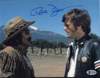 Peter Fonda Easy Rider Signed 8x10 Photo W/beckett T91555
