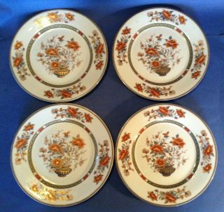 Royale Limoges Mandarin - Set Of 4 Dinner Plates - 10 1/2 Inch - By Towle France