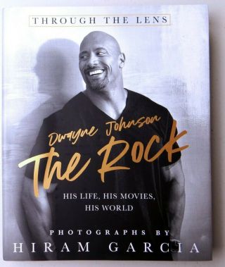 Dwayne Johnson The Rock Signed Autographed Hardcover Book Through The Lense