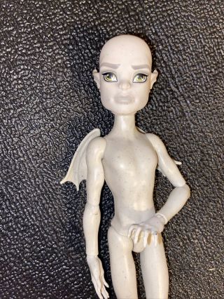 Monster High Doll - Create A Monster - Grey Gargoyle Boy Mattel Male With Wings