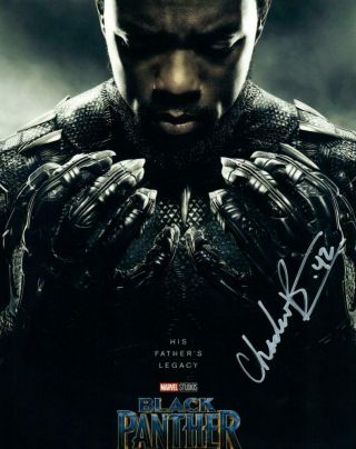 Chadwick Boseman Signed 8x10 Photo Picture Autographed Pic With