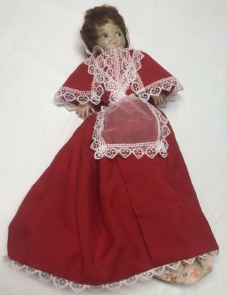 Vintage Little Red Riding Hood Grandma Wolf Topsy Turvy 3 In 1 Doll 15 " Tall