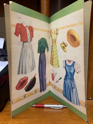 Saafield Vintage 1948 Fashion Paper Doll Book UNCUT 3