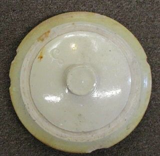 Vintage Red Wing Pottery 3 Gallon Butter Top Crock Lid With Chips