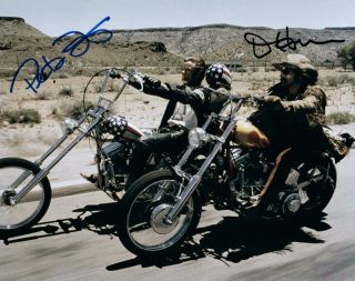 Peter Fonda Dennis Hopper Easy Rider Signed 8x10 Photo Picture Autographed