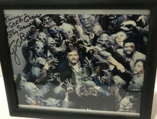 George A Romero Autographed Signed 9x11 Framed Photo Dawn Of The Dead Zombies