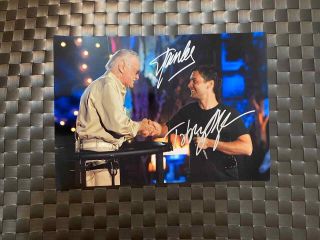 Stan Lee Tobey Maguire Spider - Man Marvel Signed Autographed 6x8 Photo