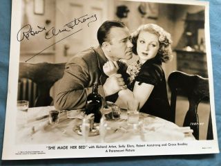 Robert Armstrong Signed Autographed Photograph King Kong (1933) She Made Her Bed
