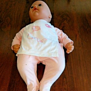 2002 Baby Annabell Interactive 18” Doll By Zapf Creations Electronic/working