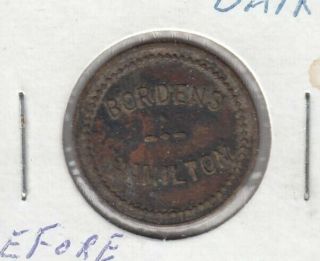 Bordens Dairy Token Good For 1/2 Cent In Exchange Of Dairy Products