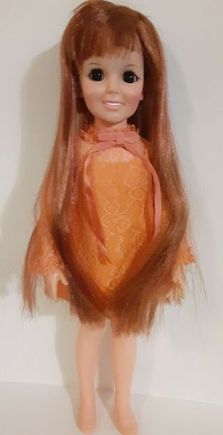 Vintage 1969 Ideal Crissy Doll Growing Hair Dress