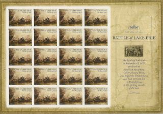 Us 4805 War 1812 Battle Of Lake Erie Forever Sheet (20 Stamps) Mnh 2013