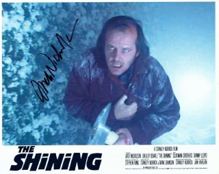 Jack Nicholson Signed The Shining 8x10 W/ Lost & Freezing In Maze With Axe