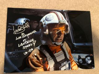 Mark Hamill Signed 8x10 Photo Star Wars Ep Iv With Coa/loa -
